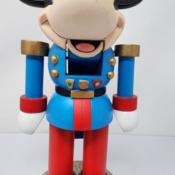 Disney Mickey Mouse 13" Wood and Resin Nutcracker Soldier Figurine - Picture 3 of 10